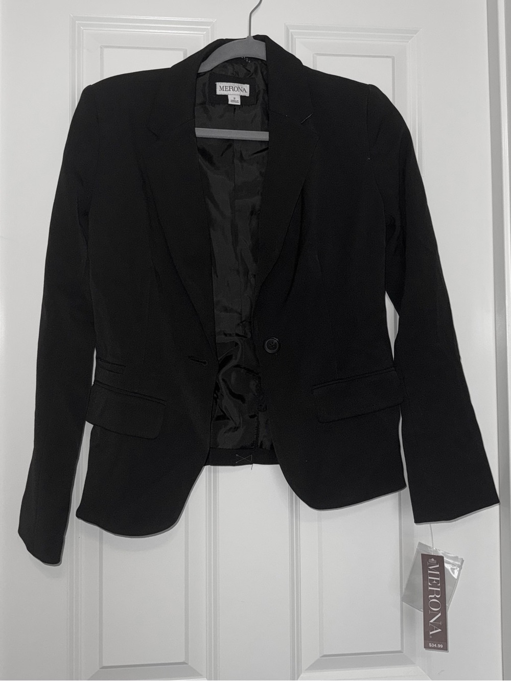 LAST CHANCE NWT Merona Black Single-Button Women's Tailored Blazer